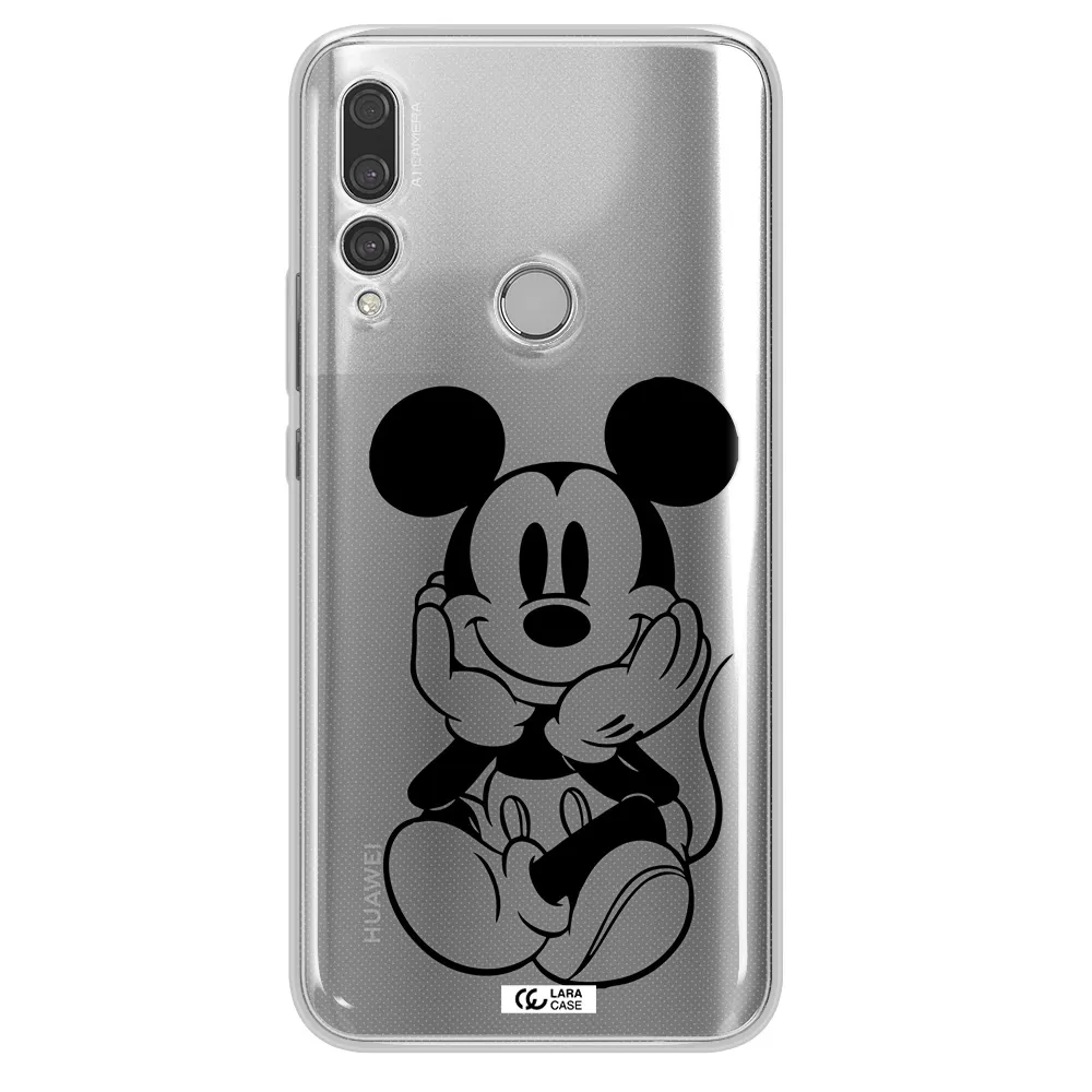 a cartoon of a mouse Huawei Y9 Prime 2019 Clear TPU Case