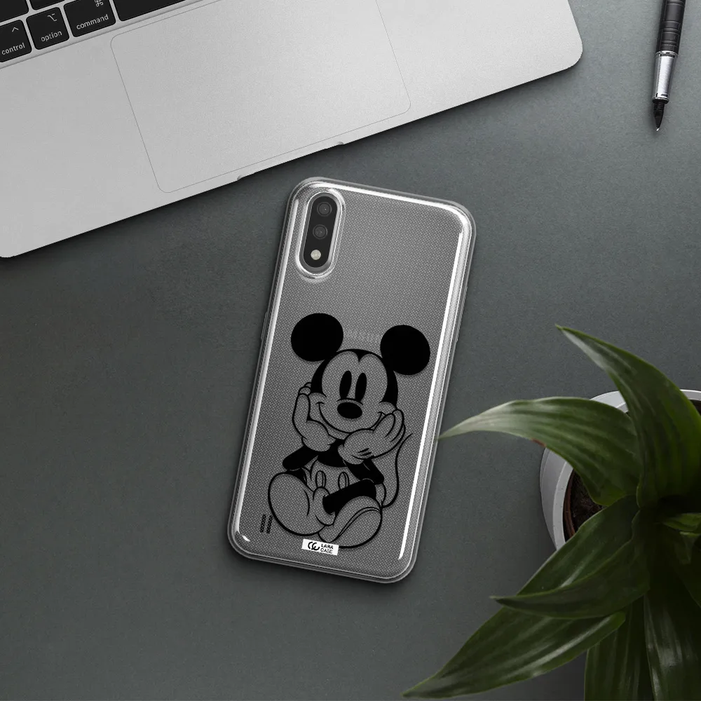 a cartoon of a mouse Samsung A01 Clear TPU Case