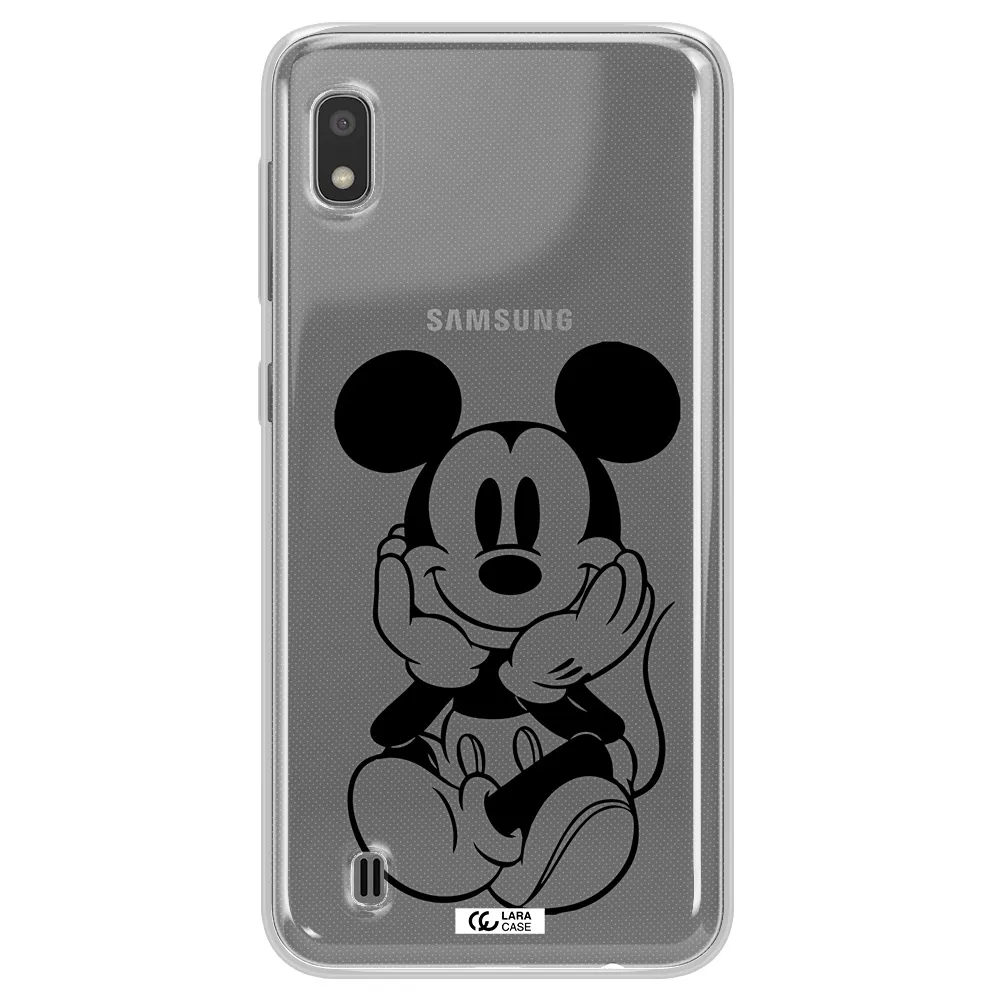 a cartoon of a mouse Samsung A10 Clear TPU Case