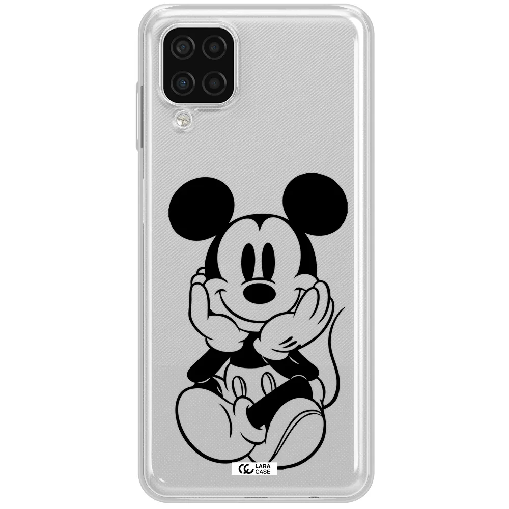 a cartoon of a mouse Samsung A12 4g Clear TPU Case