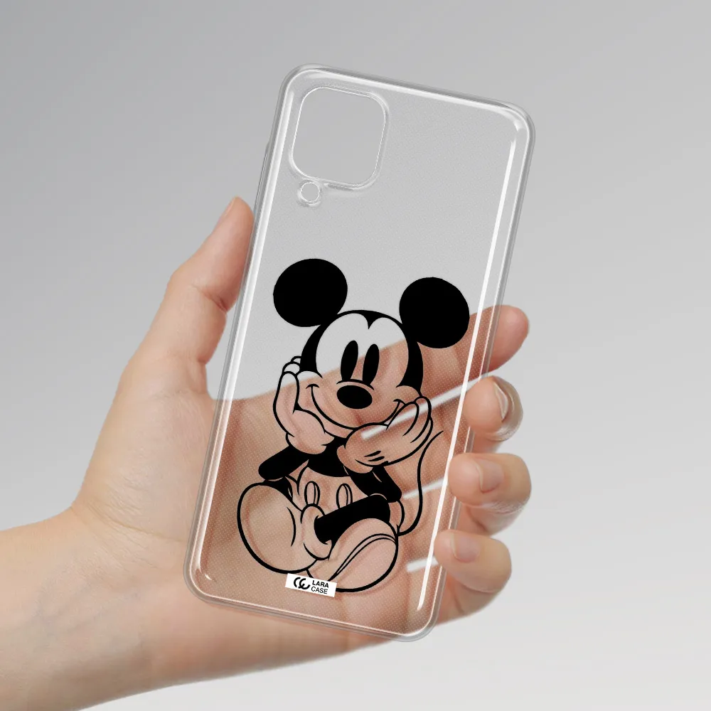 a cartoon of a mouse Samsung A12 4g Clear TPU Case