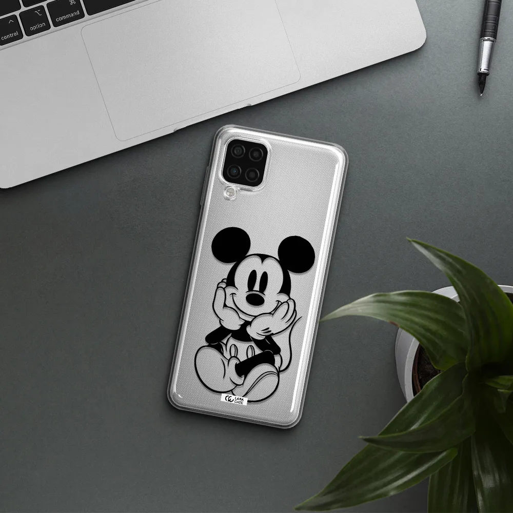 a cartoon of a mouse Samsung A12 4g Clear TPU Case
