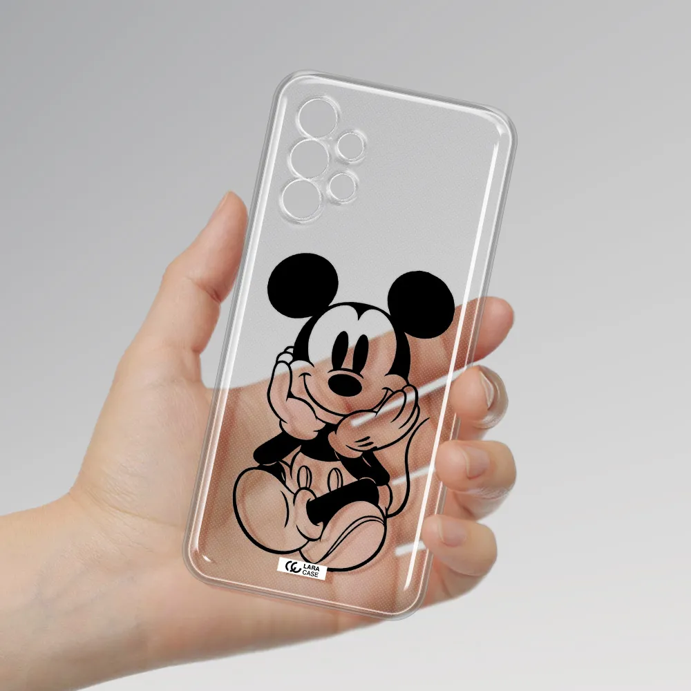 a cartoon of a mouse Samsung A13 4g Clear TPU Case
