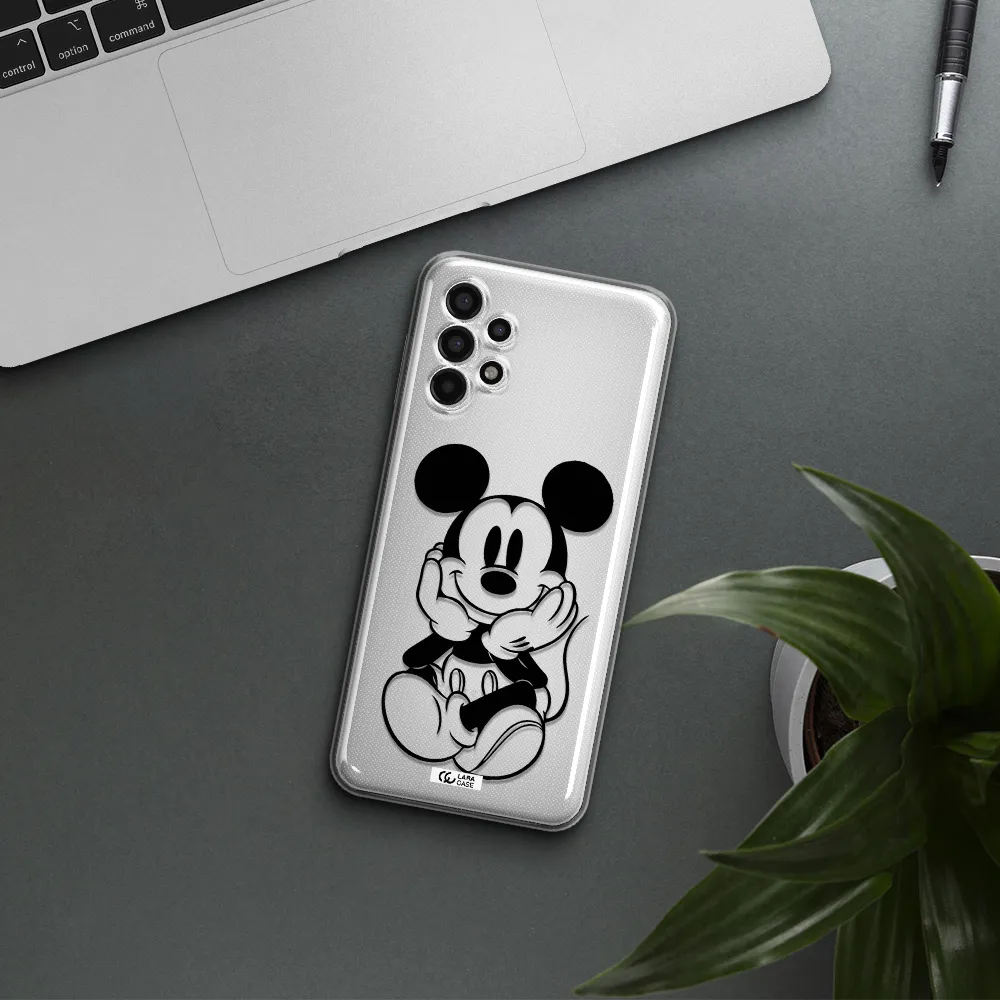 a cartoon of a mouse Samsung A13 4g Clear TPU Case