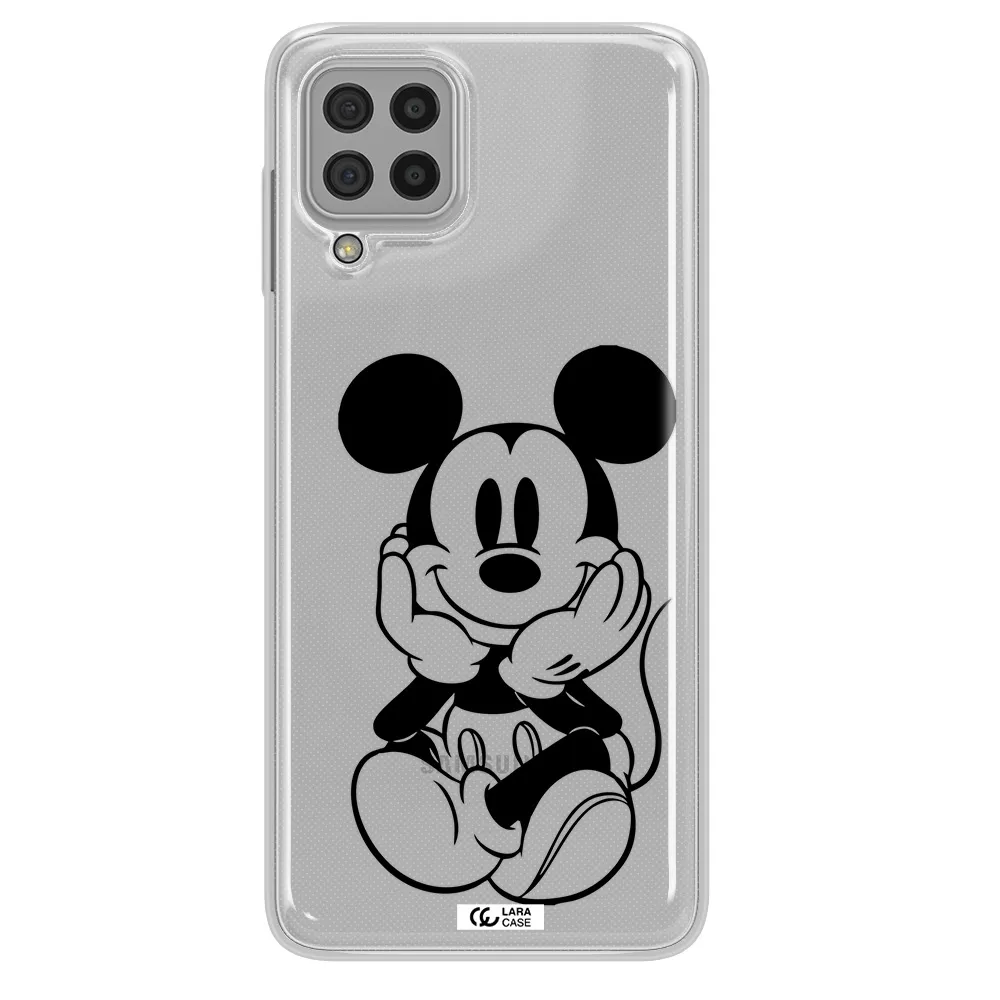 a cartoon of a mouse Samsung A22 4g Clear TPU Case