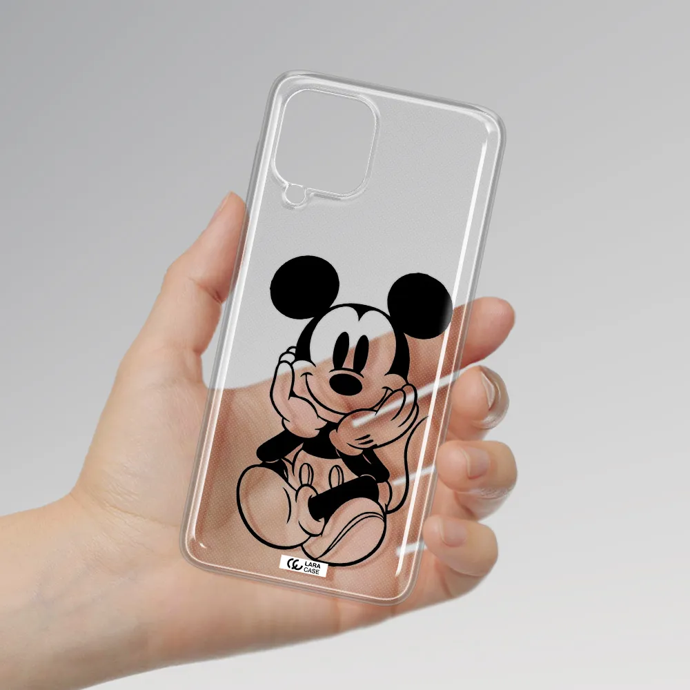 a cartoon of a mouse Samsung A22 4g Clear TPU Case