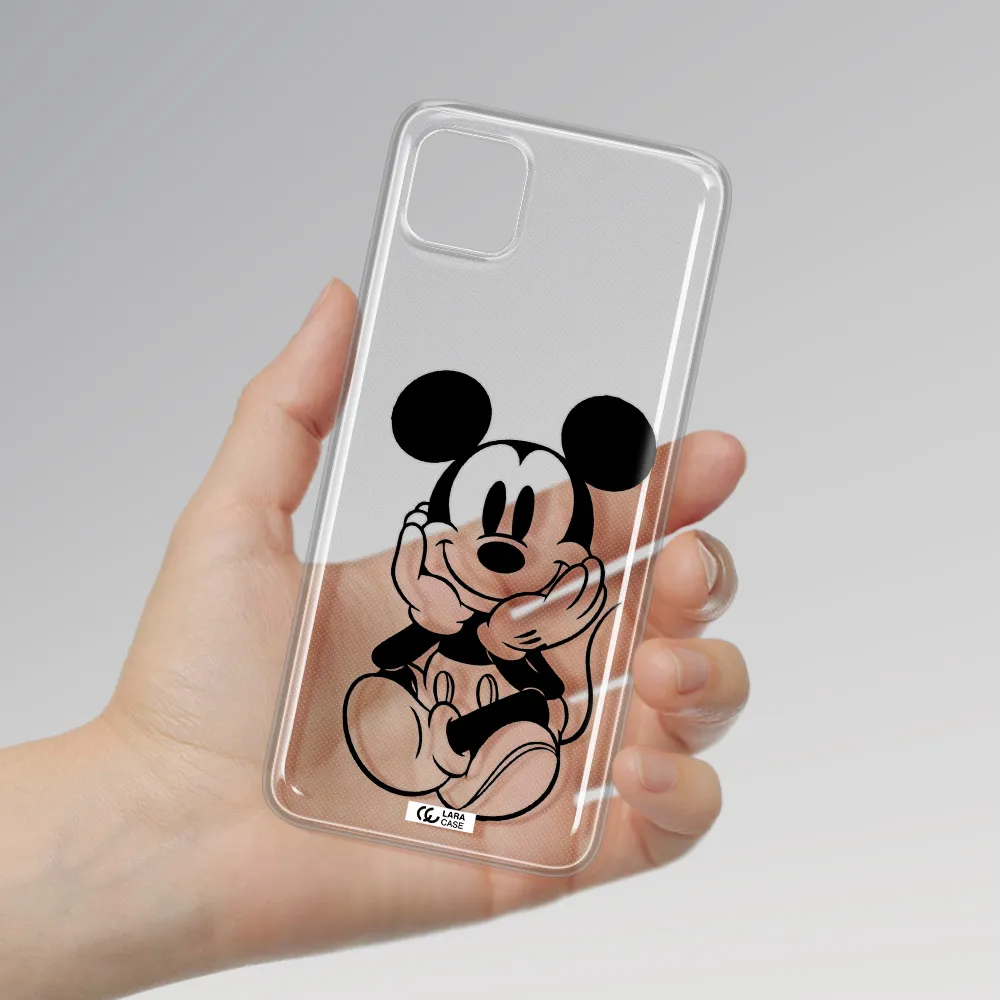 a cartoon of a mouse Samsung A22 5g Clear TPU Case