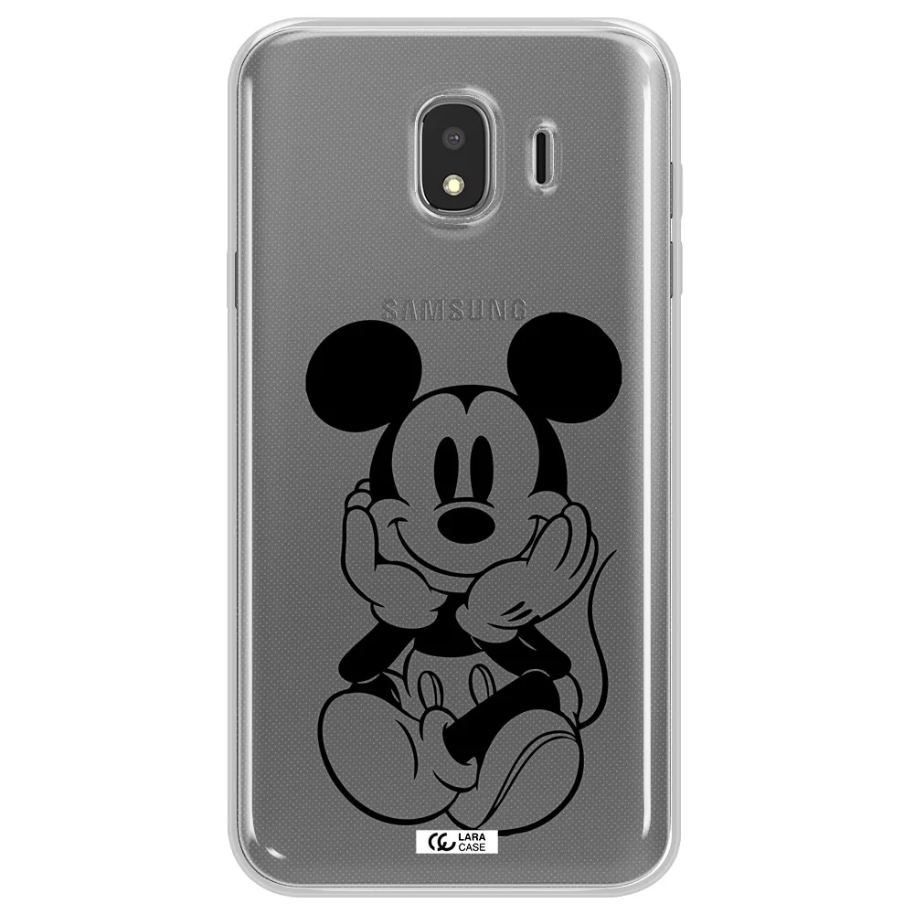 a cartoon of a mouse Samsung J4 Clear TPU Case