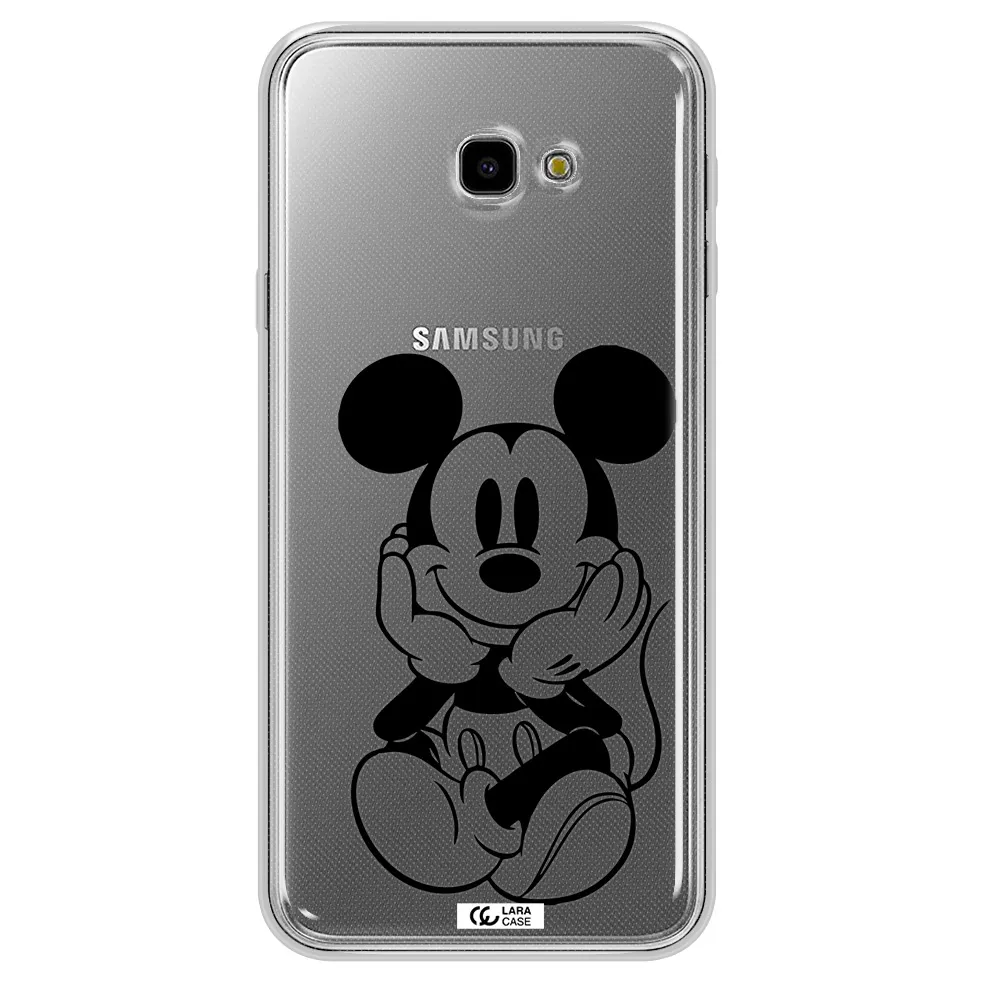 a cartoon of a mouse Samsung J4 Plus Clear TPU Case