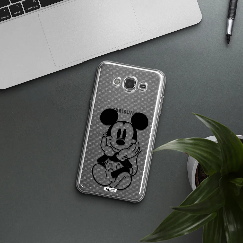 a cartoon of a mouse Samsung J7 Core Clear TPU Case