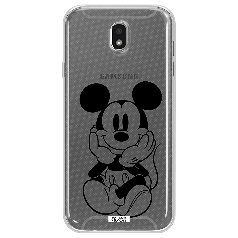 a cartoon of a mouse Samsung J7 Pro Clear TPU Case