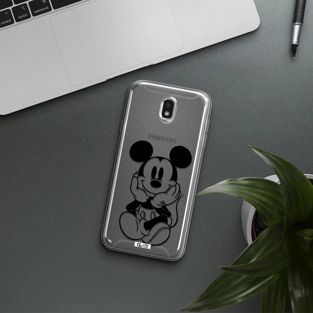 a cartoon of a mouse Samsung J7 Pro Clear TPU Case