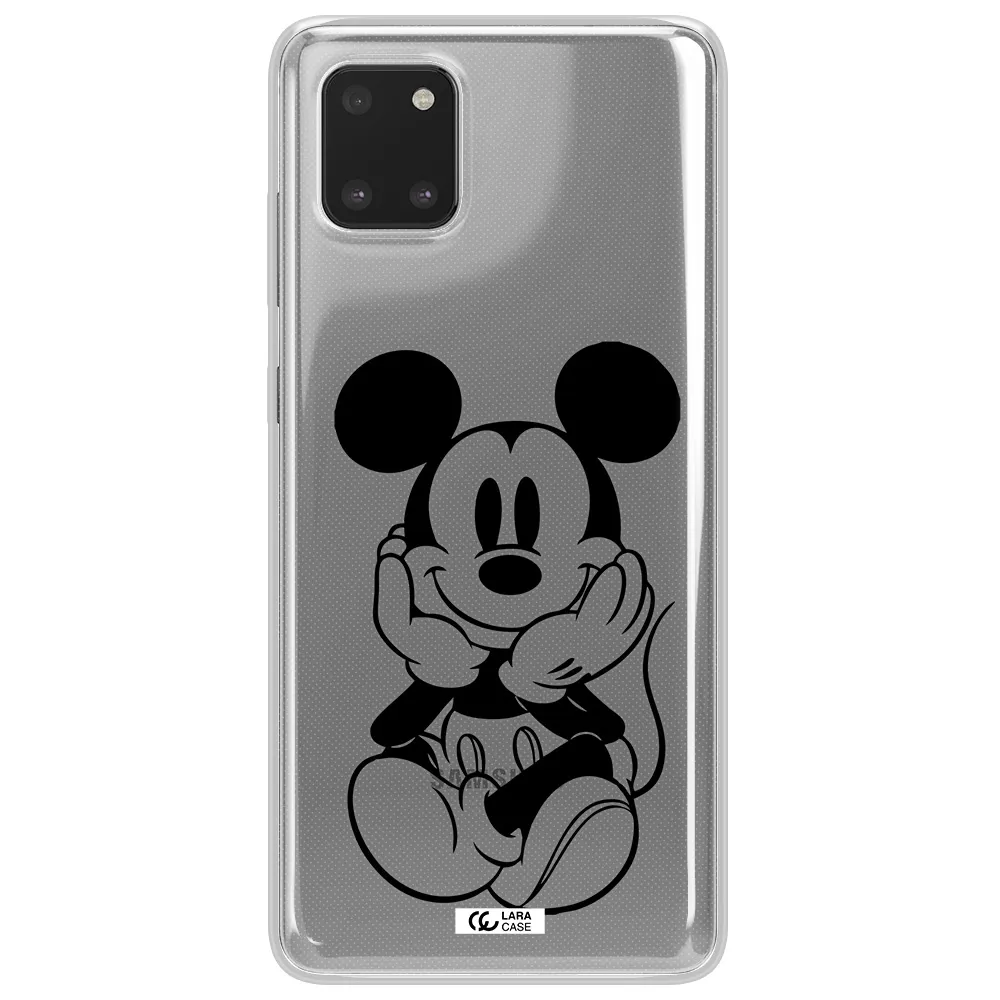 a cartoon of a mouse Samsung Note 10 Lite Clear TPU Case
