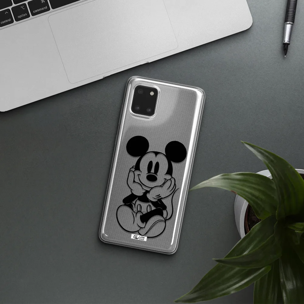 a cartoon of a mouse Samsung Note 10 Lite Clear TPU Case