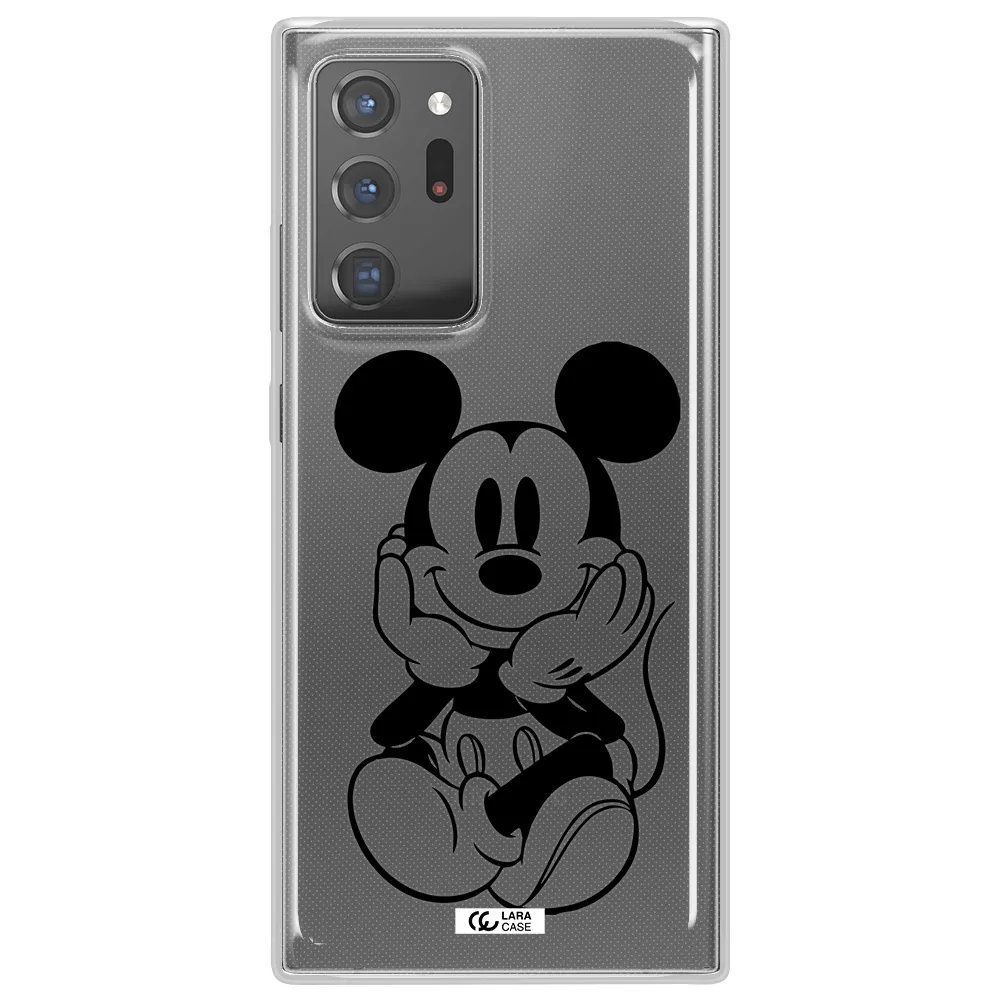 a cartoon of a mouse Samsung Note 20 Ultra Clear TPU Case