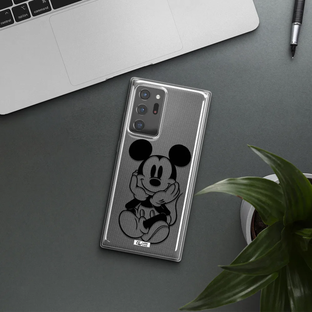 a cartoon of a mouse Samsung Note 20 Ultra Clear TPU Case