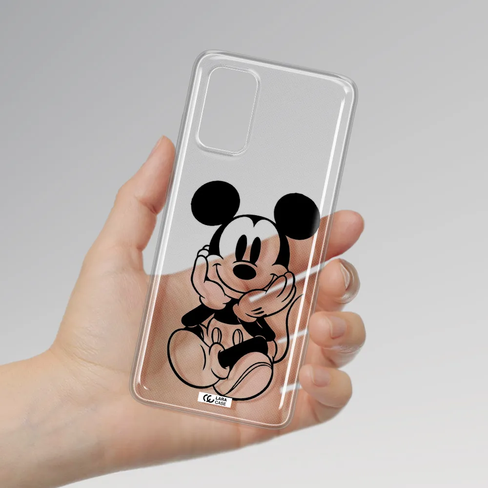 a cartoon of a mouse Samsung S 20 Plus Clear TPU Case