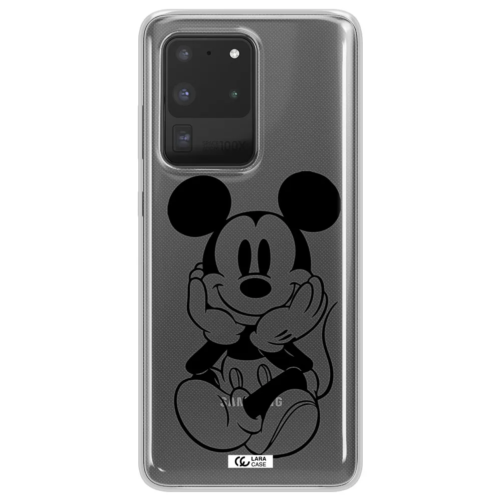 a cartoon of a mouse Samsung S20 Ultra Clear TPU Case