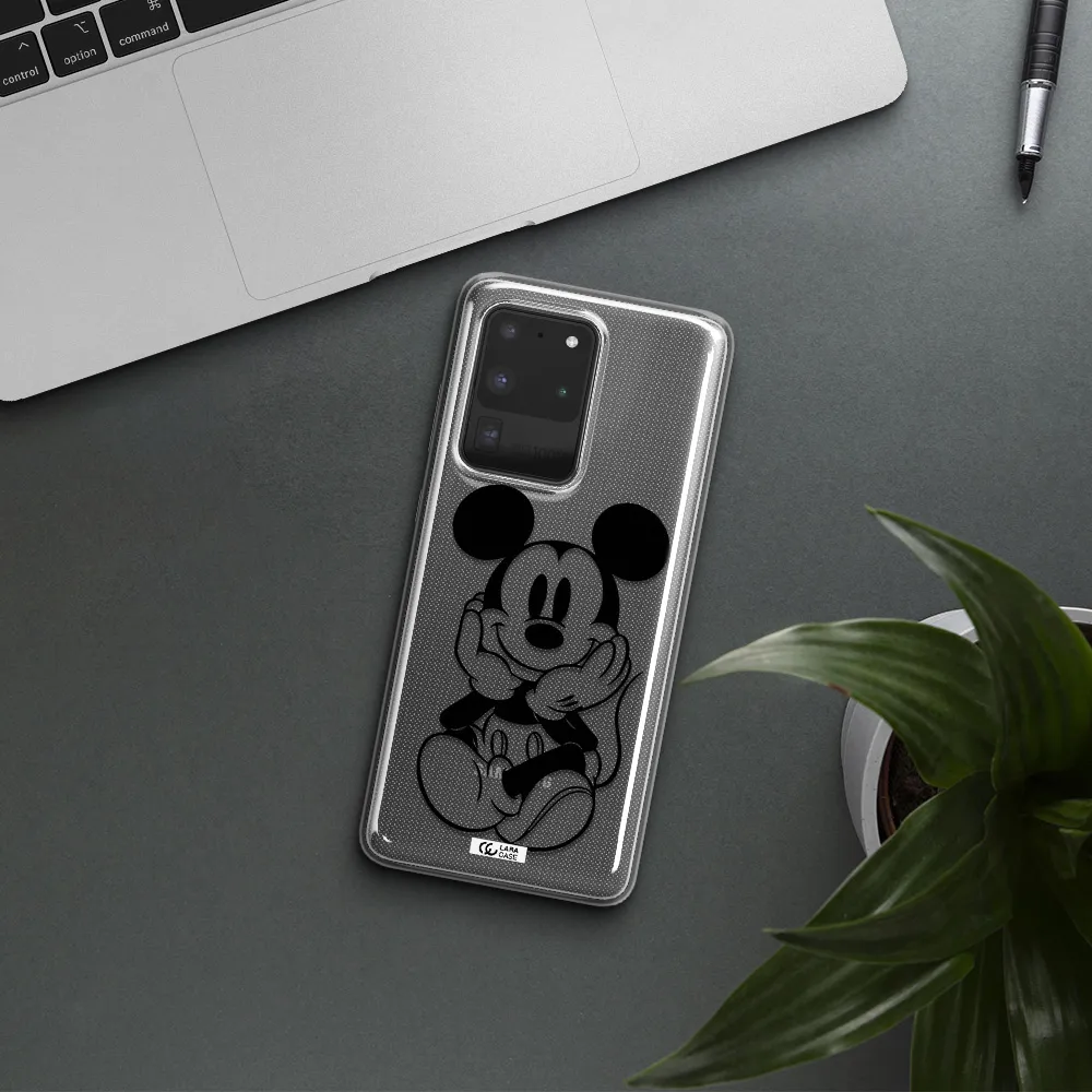 a cartoon of a mouse Samsung S20 Ultra Clear TPU Case