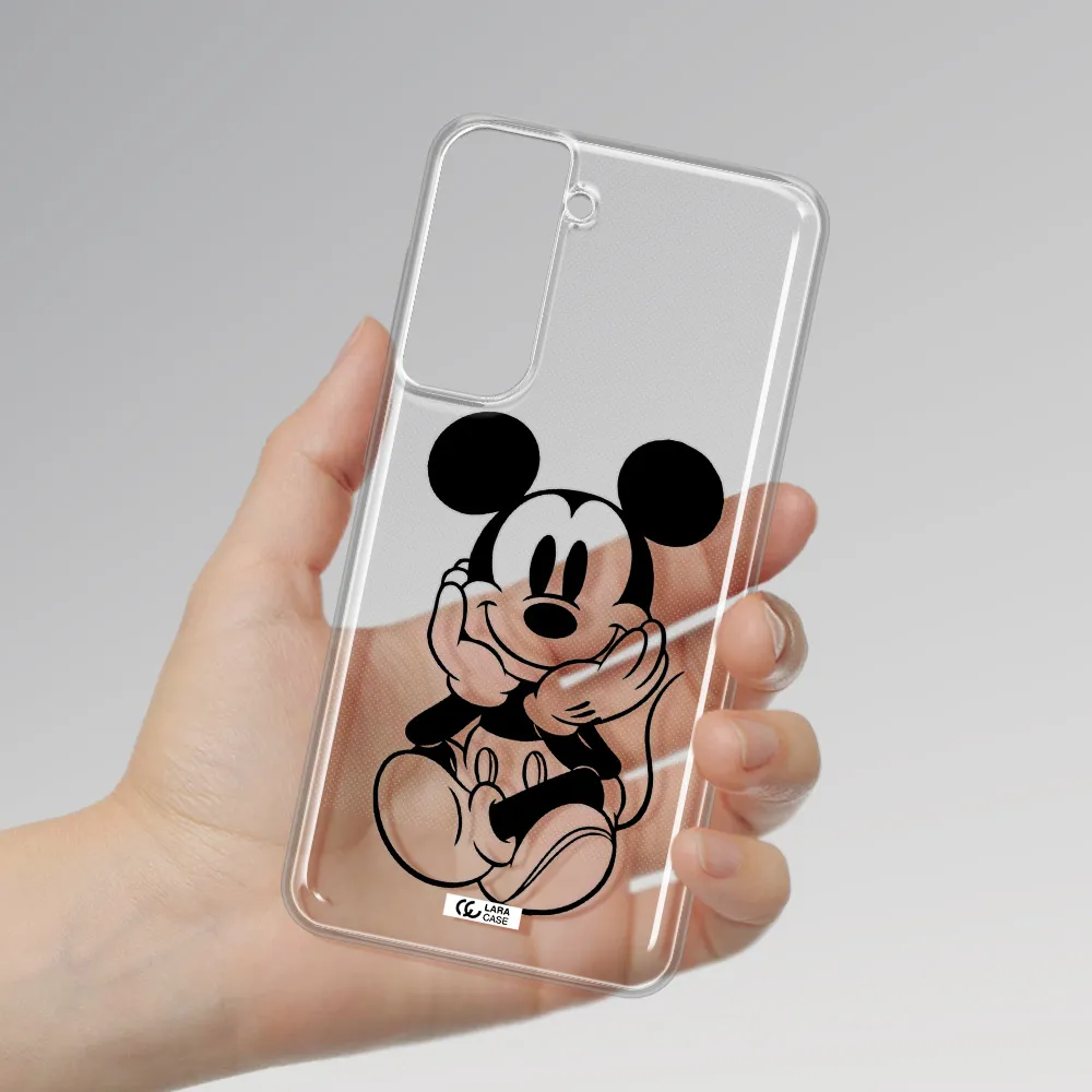 A Cartoon Of A Mouse Samsung S21 Fe Clear Tpu Case