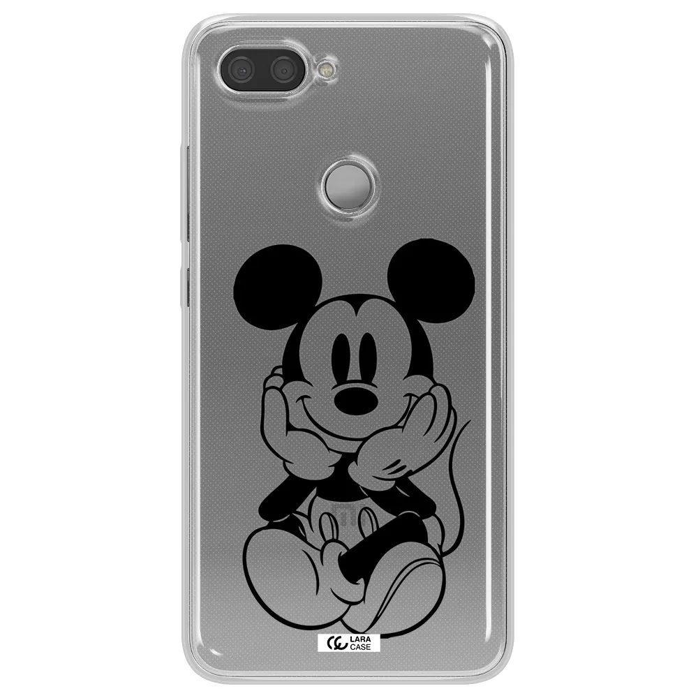 a cartoon of a mouse Xiaomi Mi 8 Lite Clear TPU Case
