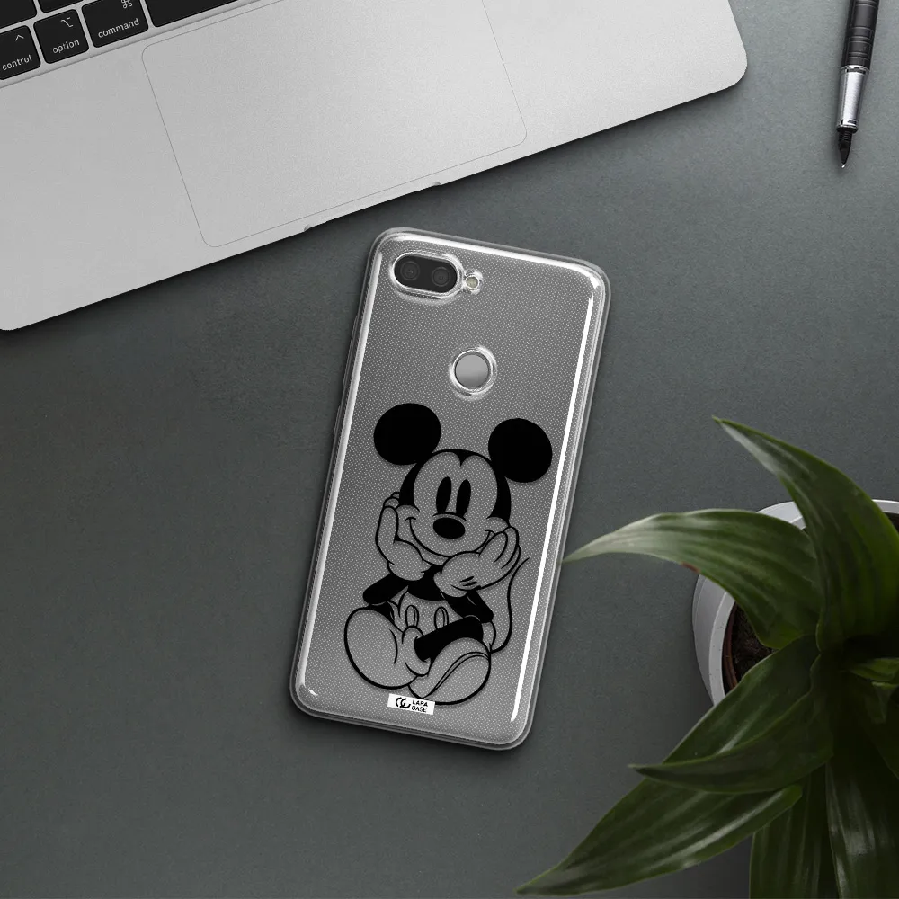 a cartoon of a mouse Xiaomi Mi 8 Lite Clear TPU Case