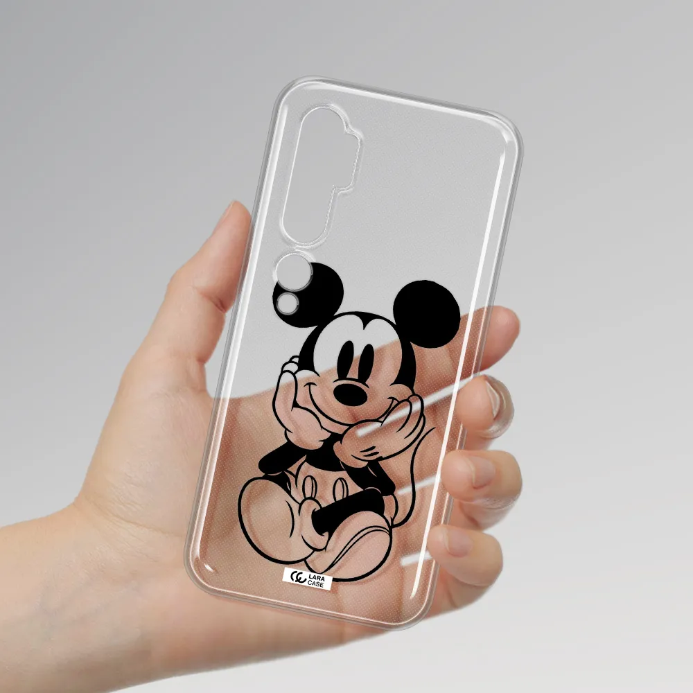 a cartoon of a mouse Xiaomi Mi Note 10 Clear TPU Case
