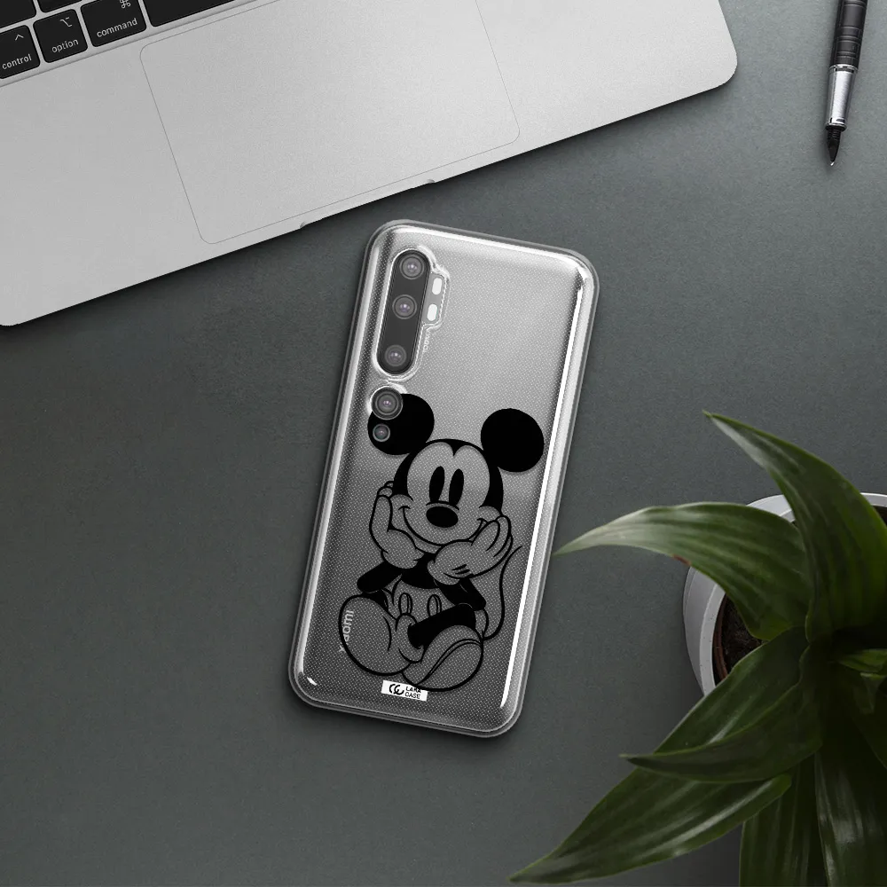 a cartoon of a mouse Xiaomi Mi Note 10 Clear TPU Case