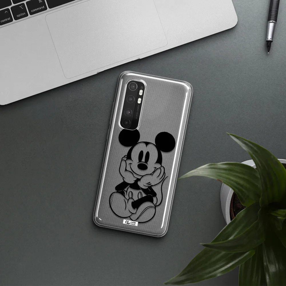 a cartoon of a mouse Xiaomi Mi Note 10 Lite Clear TPU Case