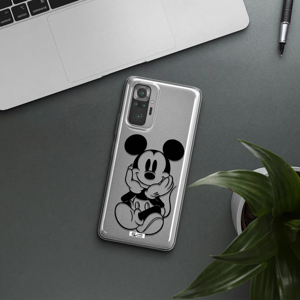 a cartoon of a mouse Xiaomi Note 10 Pro Clear TPU Case