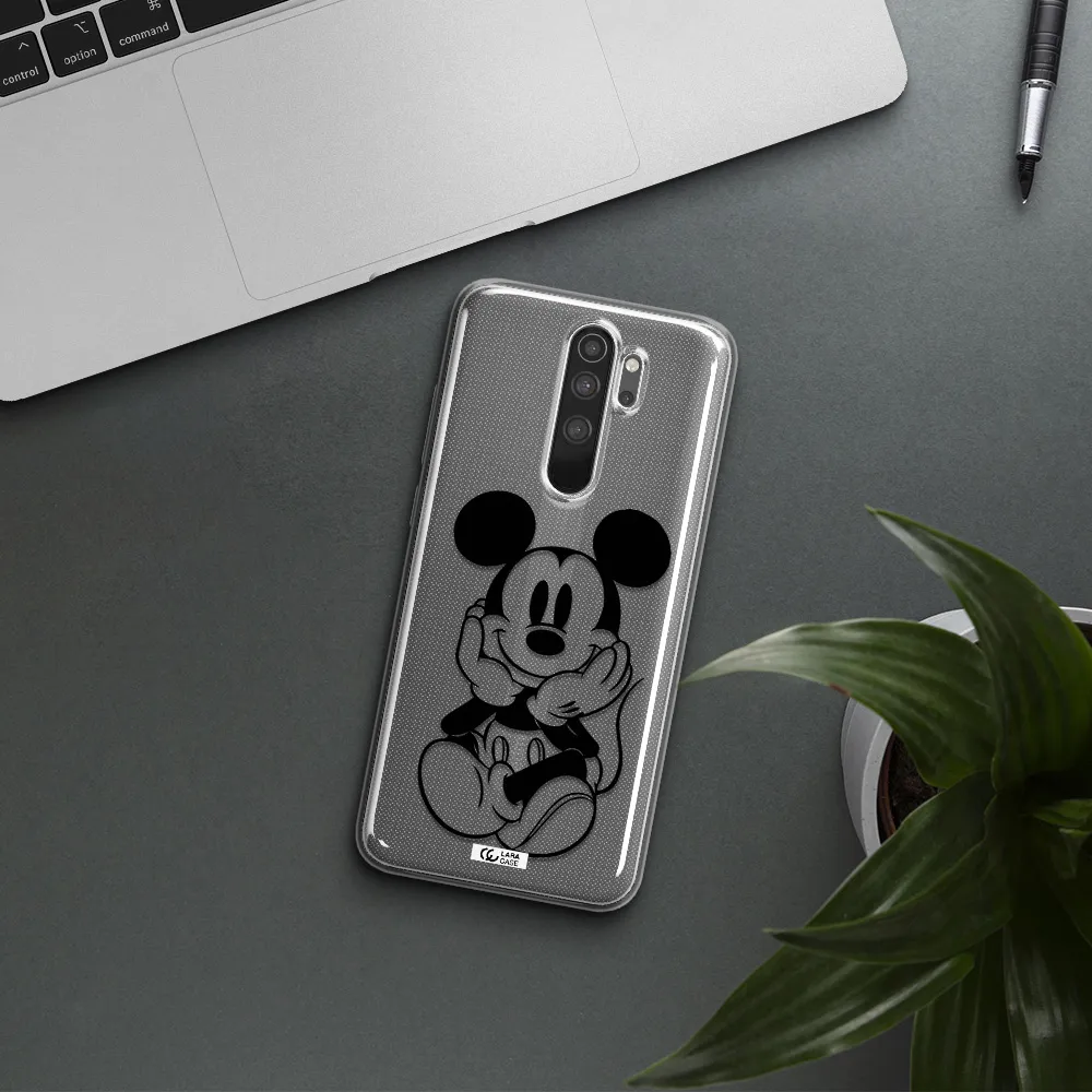 a cartoon of a mouse Xiaomi Note 8 Pro Clear TPU Case