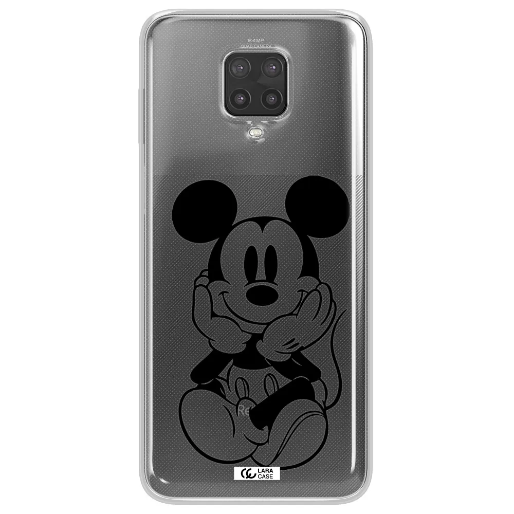 a cartoon of a mouse Xiaomi Note 9 Pro Clear TPU Case