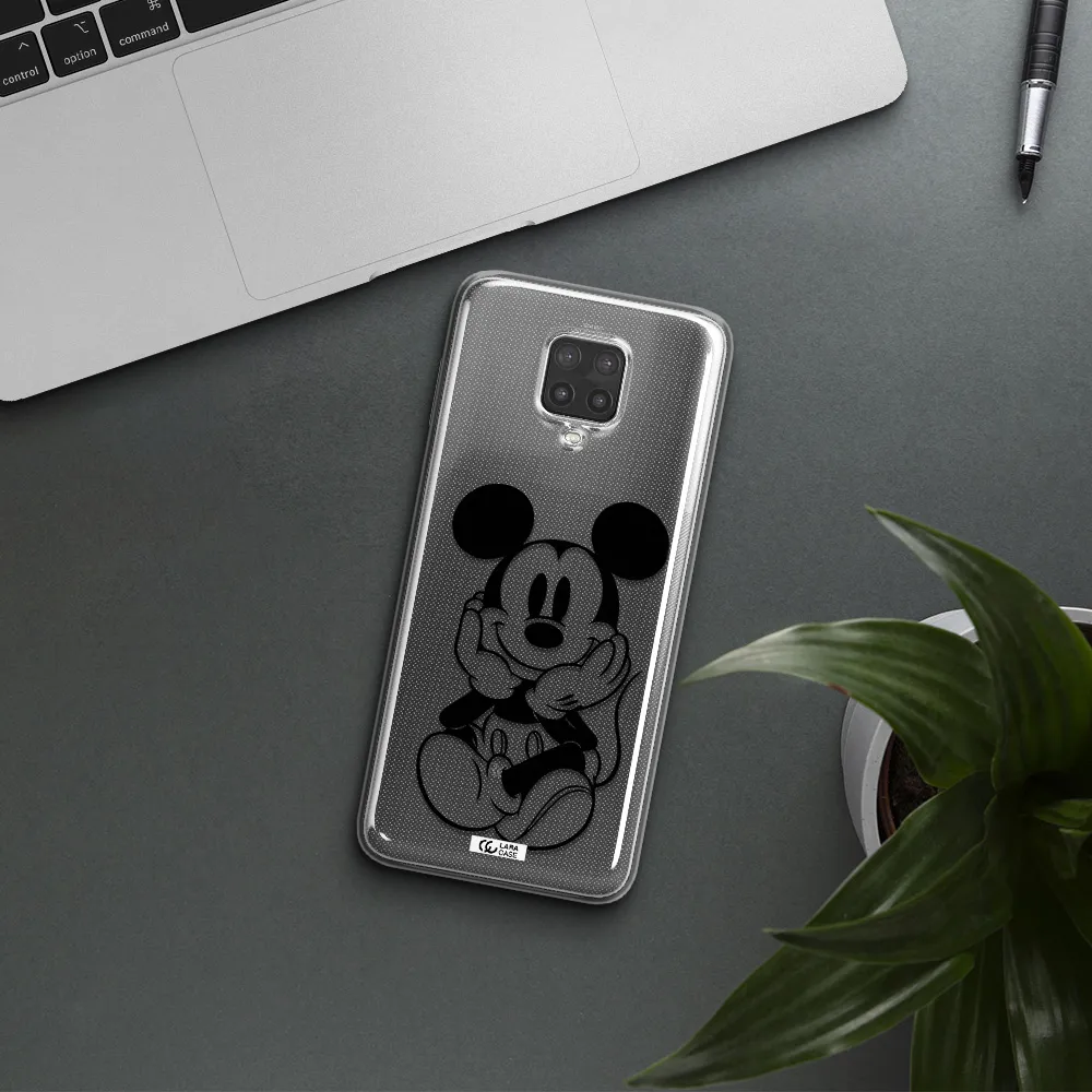 a cartoon of a mouse Xiaomi Note 9 Pro Clear TPU Case