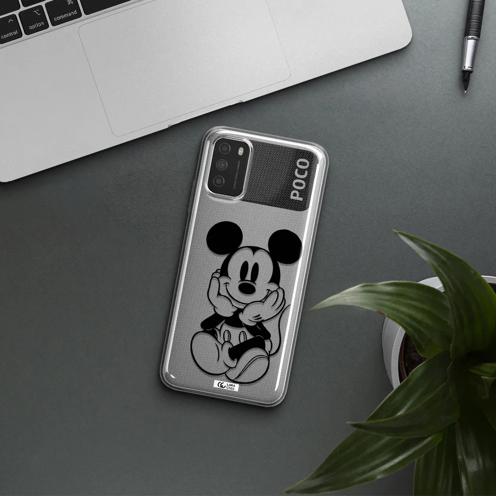 a cartoon of a mouse Xiaomi Poco M3 Clear TPU Case
