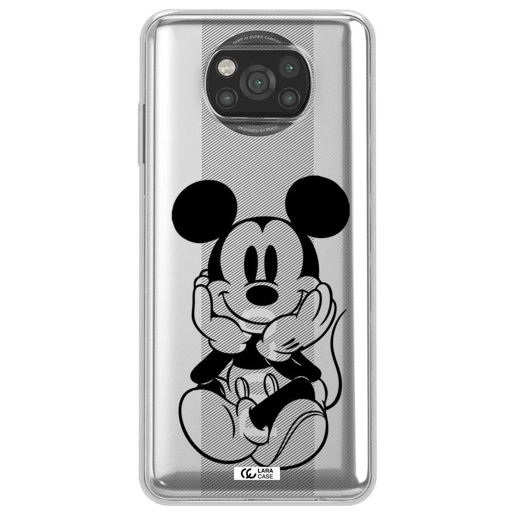 a cartoon of a mouse Xiaomi Poco X3 Clear TPU Case