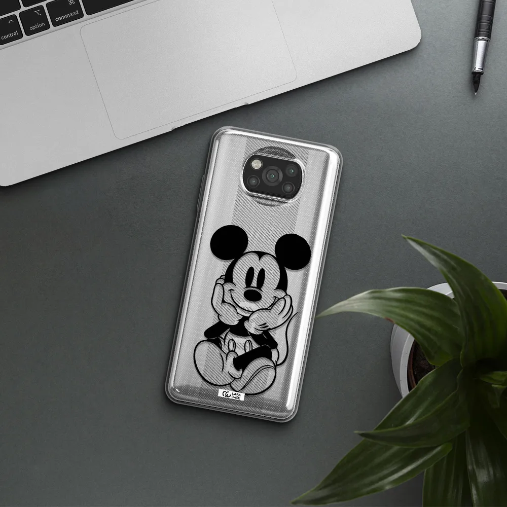 a cartoon of a mouse Xiaomi Poco X3 Clear TPU Case