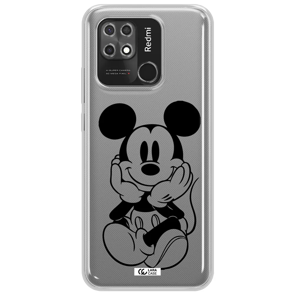 a cartoon of a mouse Xiaomi Redmi 10C Clear TPU Case