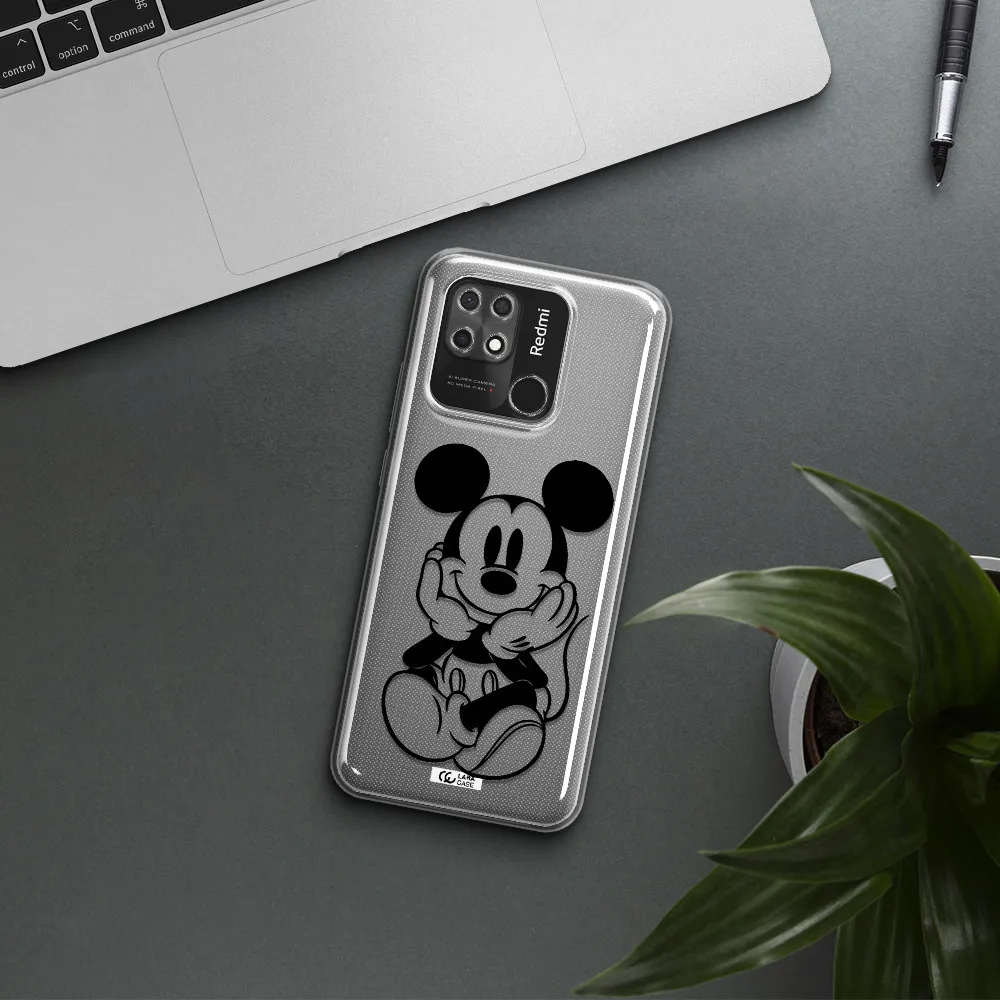 a cartoon of a mouse Xiaomi Redmi 10C Clear TPU Case