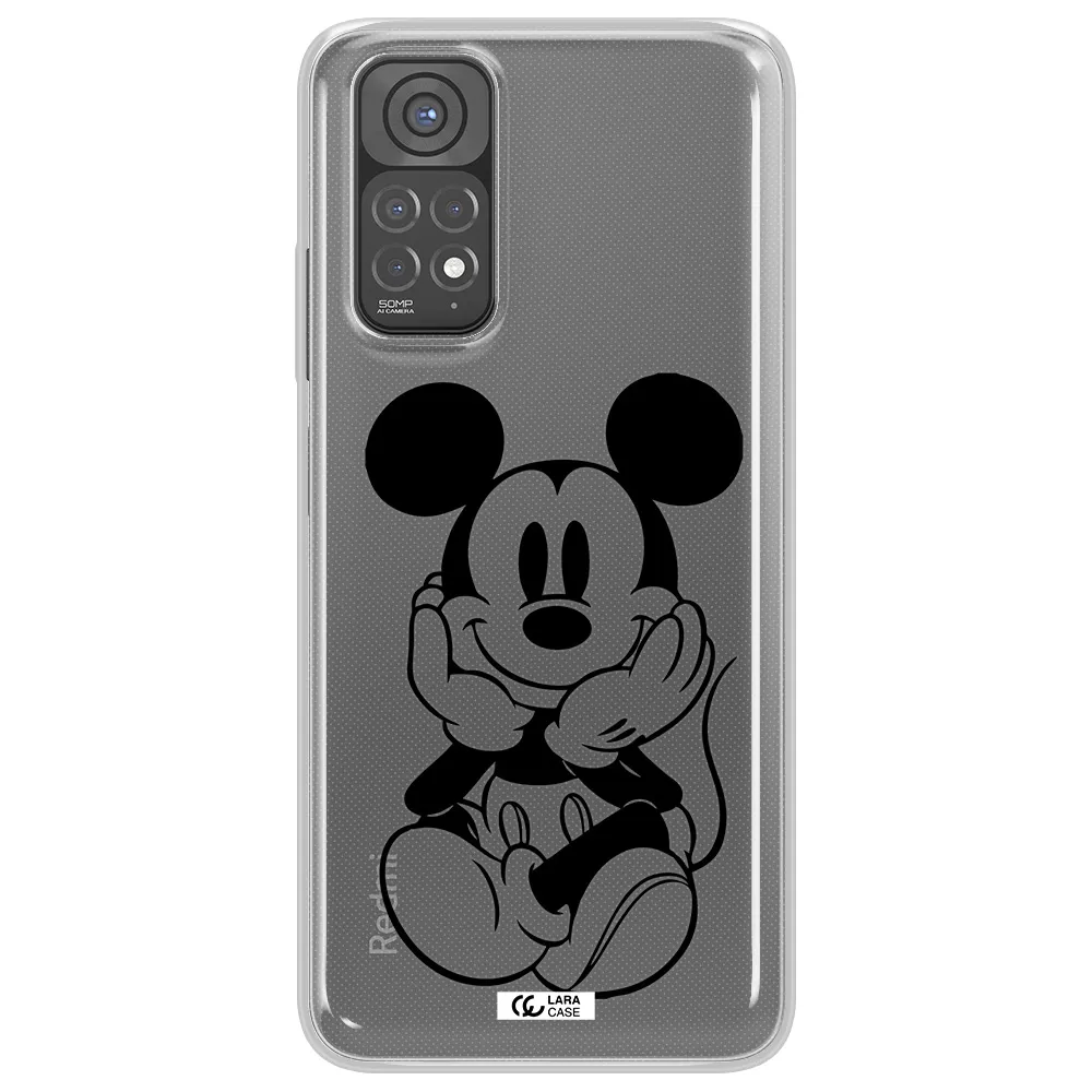 a cartoon of a mouse Xiaomi Redmi Note 11 Clear TPU Case