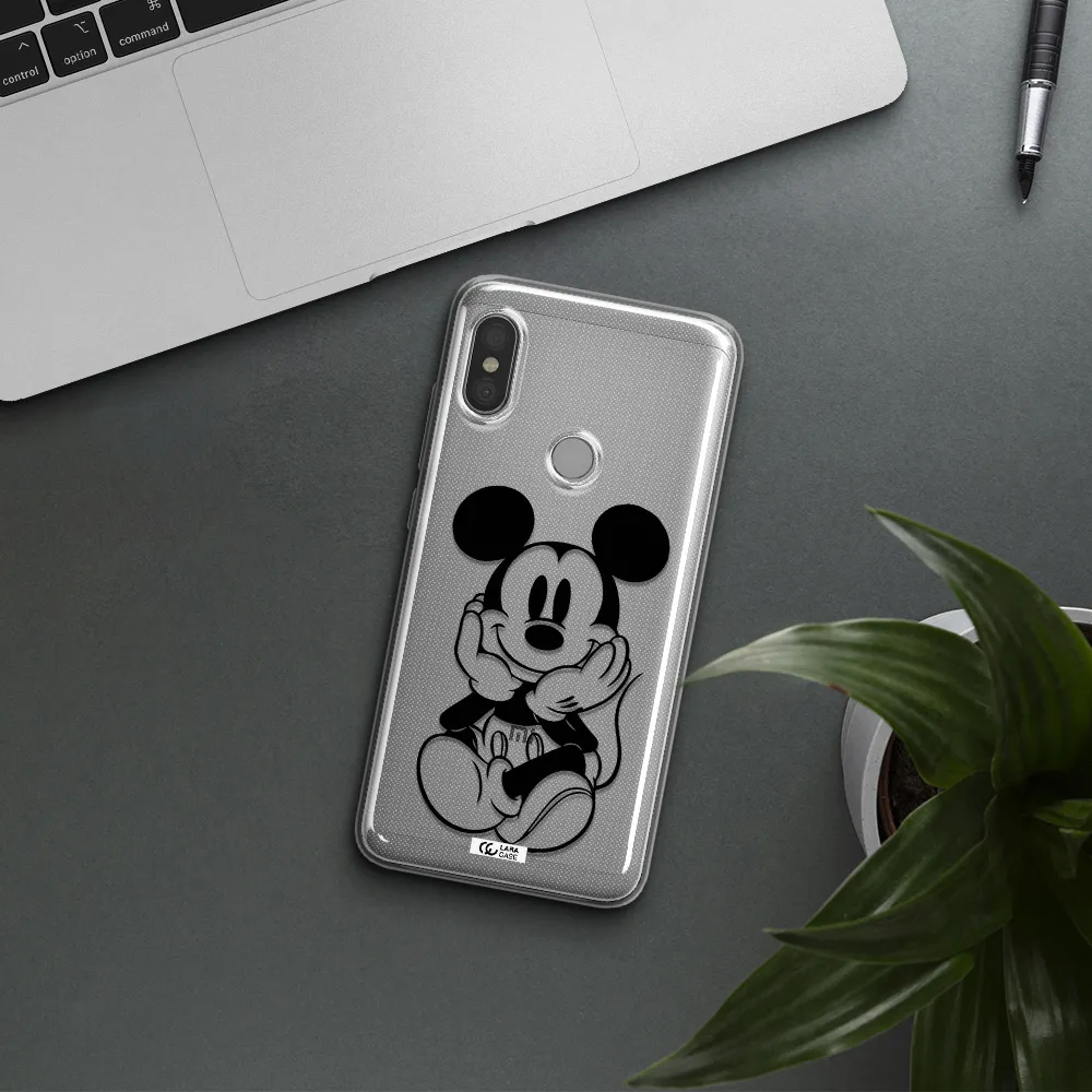 a cartoon of a mouse Xiaomi Redmi Note 6 Pro Clear TPU Case