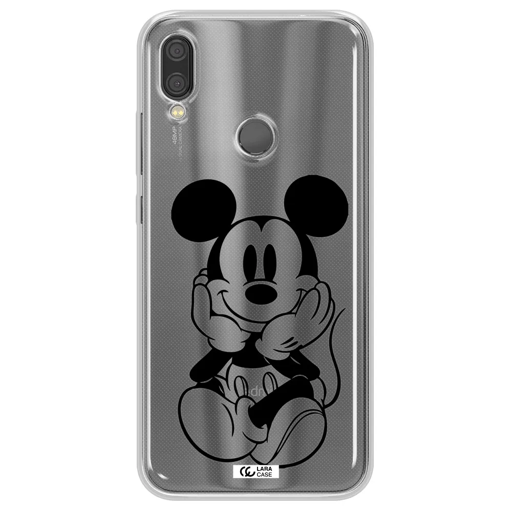 a cartoon of a mouse Xiaomi Redmi Note 7 Clear TPU Case