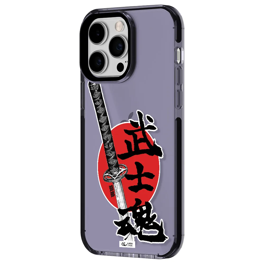 a sword with a red circle and hieroglyph Apple iPhone 15 Pro Max impact Lilac Case