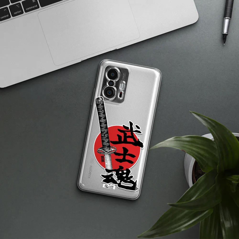 A Sword With A Red Circle And Hieroglyph Xiaomi 11T Clear Tpu Case