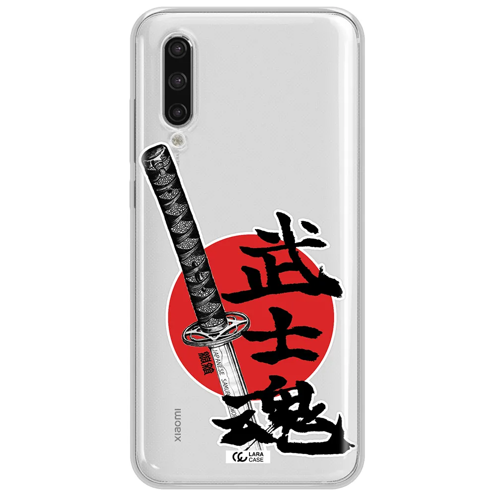 A Sword With A Red Circle And Hieroglyph Xiaomi Mi 9 Lite Clear Tpu Case