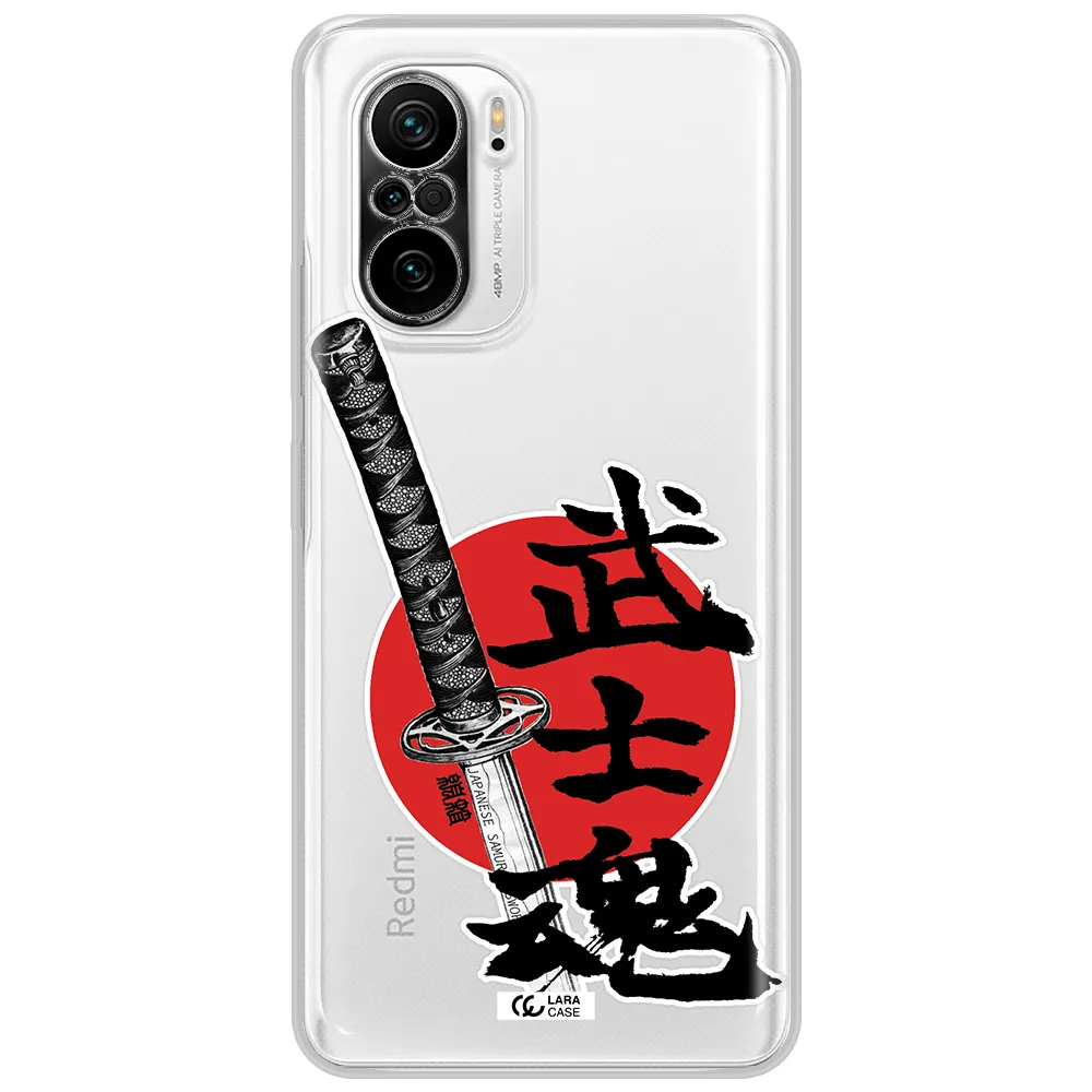 A Sword With A Red Circle And Hieroglyph Xiaomi Poco F3 Clear Tpu Case
