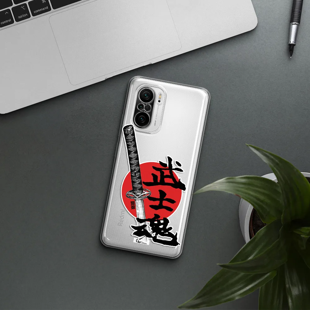 A Sword With A Red Circle And Hieroglyph Xiaomi Poco F3 Clear Tpu Case