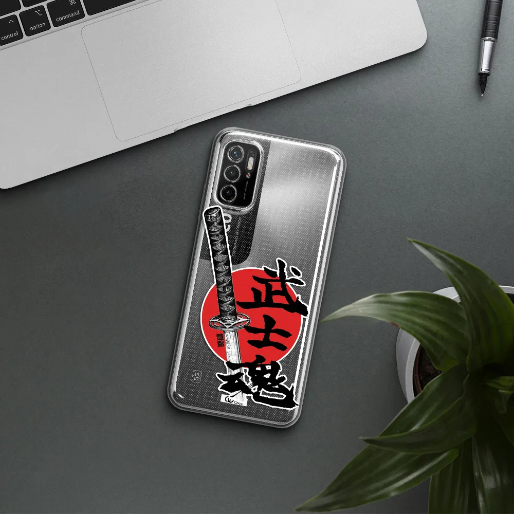 A Sword With A Red Circle And Hieroglyph Xiaomi Poco M4 Pro 5G Clear Tpu Case