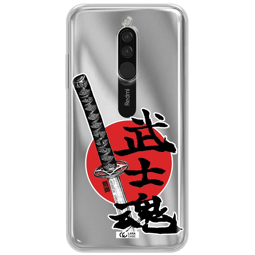 A Sword With A Red Circle And Hieroglyph Xiaomi Redmi 8 Clear Tpu Case