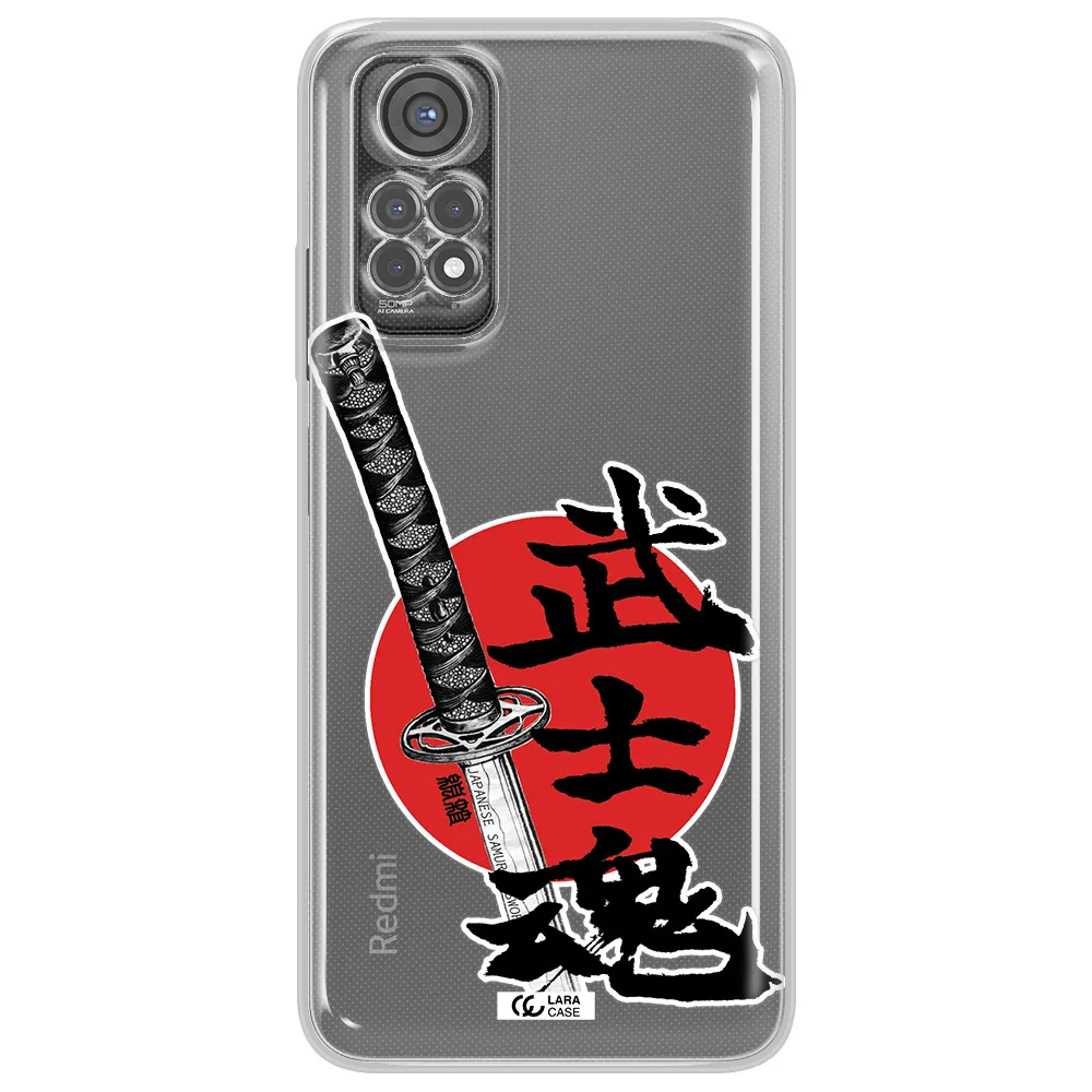 A Sword With A Red Circle And Hieroglyph Xiaomi Redmi Note 11S Clear Tpu Case