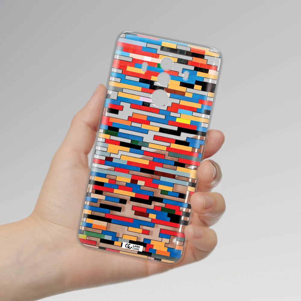 a colorful rectangular pattern on a white surface Huawei Mate 10 Pro Clear TPU Case